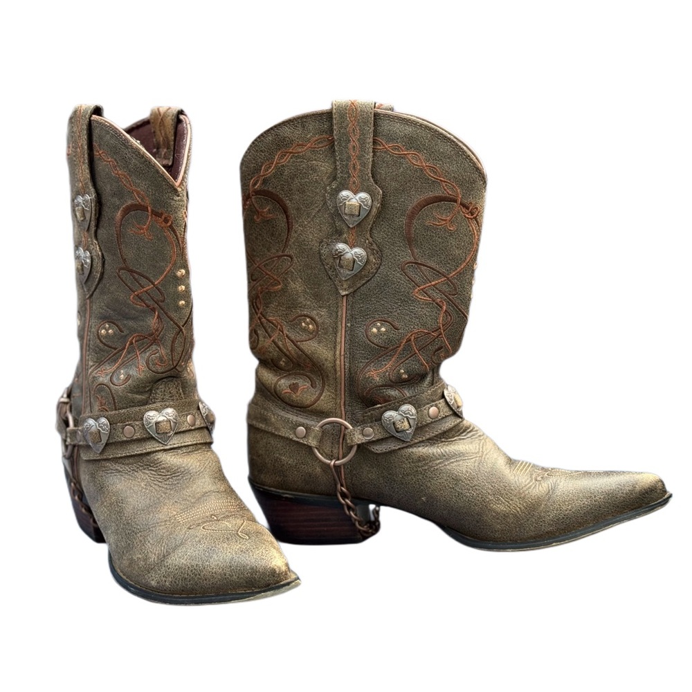 Durango Olive and Brown Western Boots
